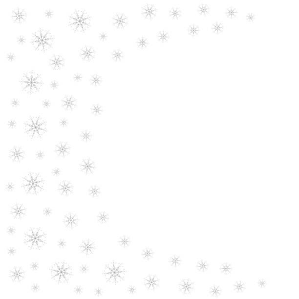 istock Festive decorative frame made of snowflakes on a white background. For posters, postcards, greeting for Christmas, new year. 886570032