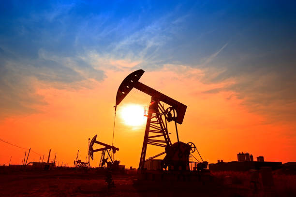 istock The oil pump, industrial equipment 886575242