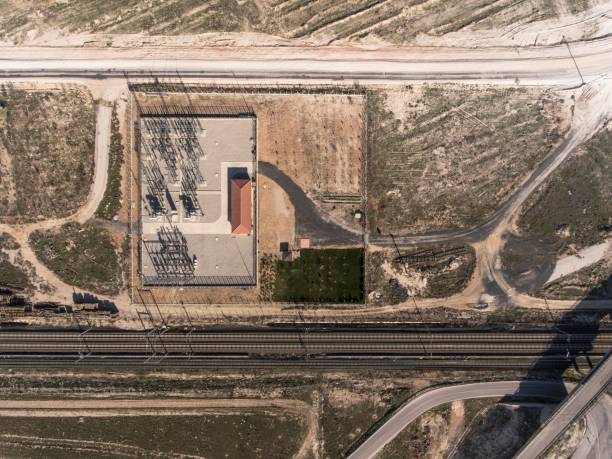 istock Aerial View of Construction site 886582730
