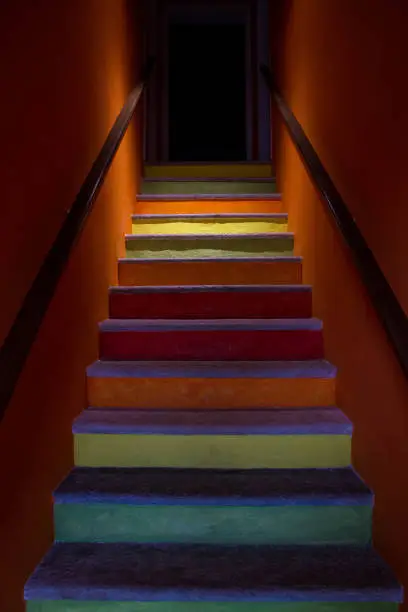 Photo of Rainbow staircase.