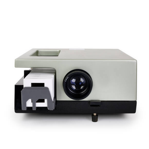 Front view of a slide projector, contains clipping path Front view of a slide projector, contains clipping path slide projector photos stock pictures, royalty-free photos & images