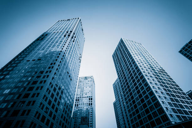 Modern office buildings in city