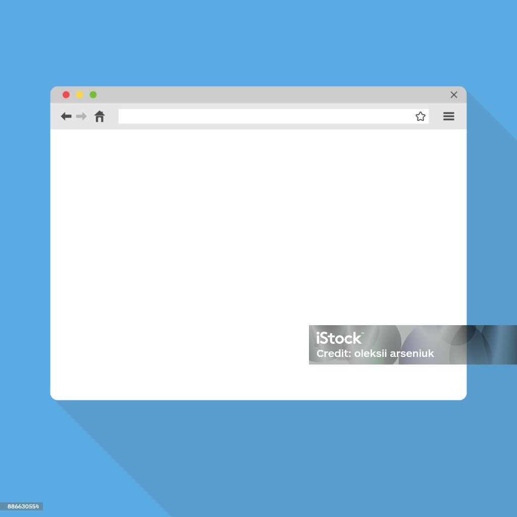 Plantilla de la ventana del navegador. - arte vectorial de Página Web libre de derechos