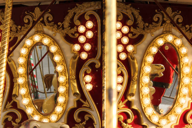 istock Vintage carousel horse detail 886630722
