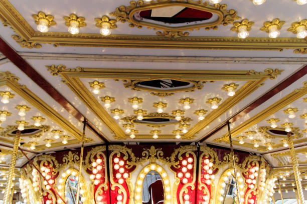 istock Vintage carousel horse detail 886630772