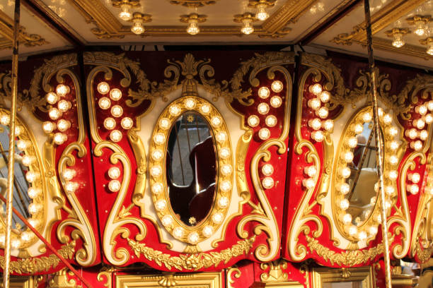 istock Vintage carousel horse detail 886630808