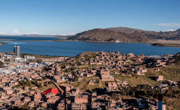 istock View of Puno by Titicaca lake, Peru 886633338
