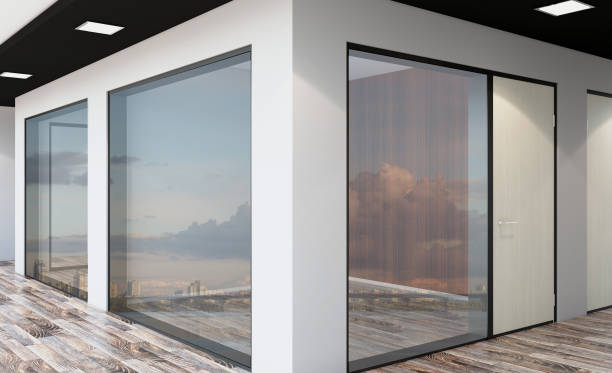 istock Modern office Cabinet. Meeting room. 3D rendering. 886639414