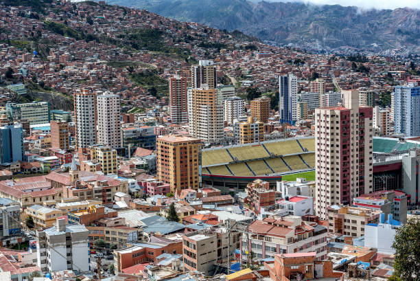 istock Panoramic view of La Paz, Bolivia 886640186