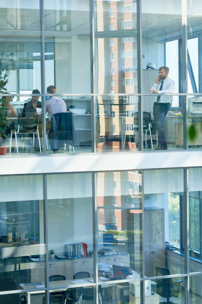 Business Office in Modern Glass Building