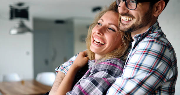 istock Sentimental couple in love bonding 886653396