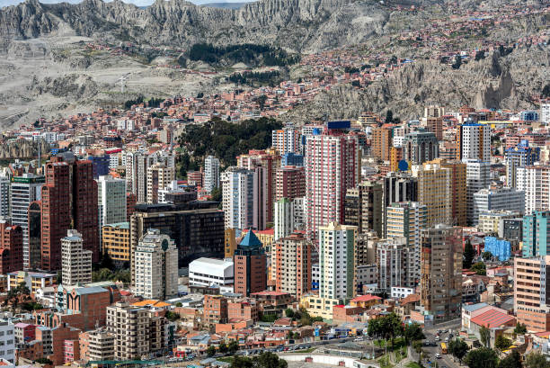 istock Panoramic view of La Paz, Bolivia 886654680