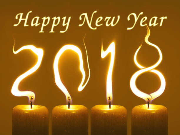 istock 2018 Happy new year greetings card 886654848