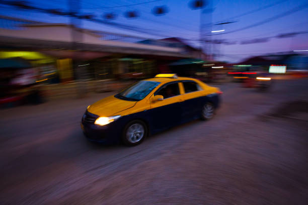 istock Taxi Speeding in Asia 886657954