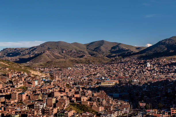 istock View of Puno by Titicaca lake, Peru 886658592