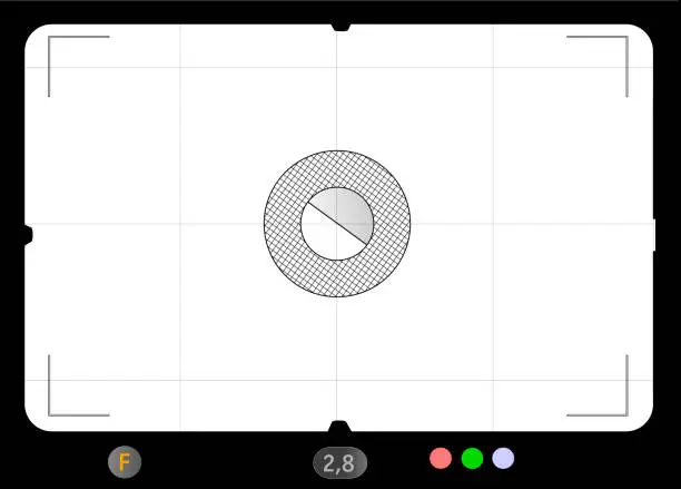 Vector illustration of Classic SLR viewfinder, with free space for your pics, vector