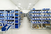 Warehouse of components for the electronics industry