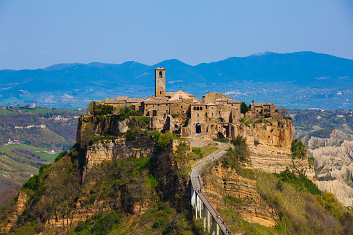 Panorama of Civita di Bagnoregio, Lazio Italy