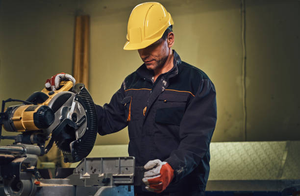 istock Carpenter male in a work place. 886679400