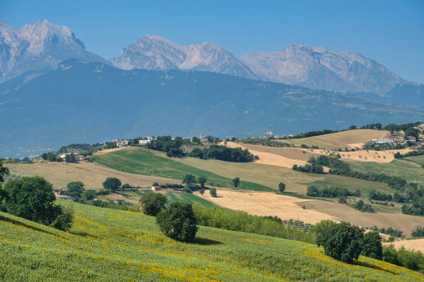 istock Landscape near Teramo (Abruzzi) at summer 886679840