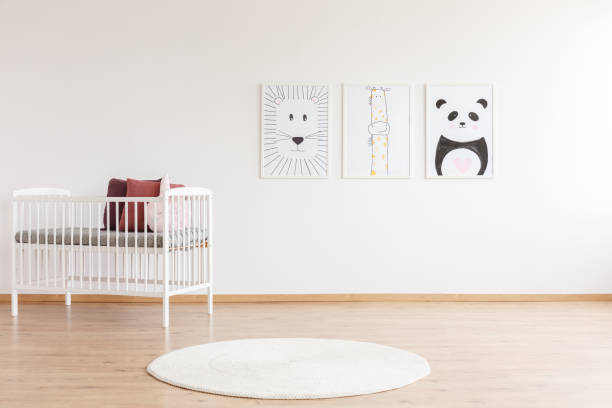 istock Kid's room with animal posters 886689858