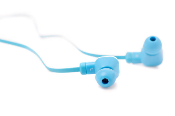istock Blue headphones music 886690642