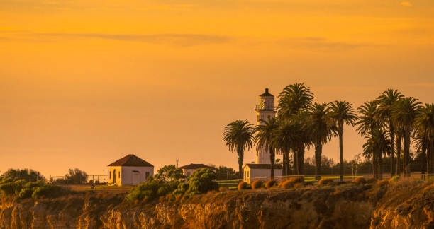 Point Vicente Lighthouse in California, USA stock photo