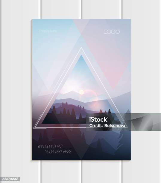 A5 Abstract Design Vector Brochure A5 Or A4 Format Abstract Uneven Colorful Shapes Design ...
