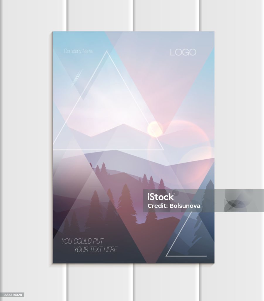 A5 Abstract Design Vector Brochure A5 Or A4 Format Abstract Uneven Colorful Shapes Design ...