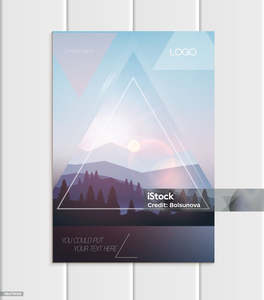 A5 Abstract Design Vector Brochure A5 Or A4 Format Abstract Uneven Colorful Shapes Design ...