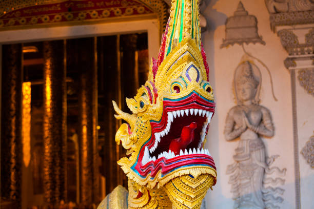 istock Dragon Statue in Asian Temple 886722616