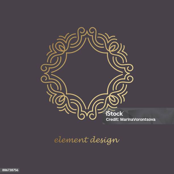 Logo Pattern Design Element Logo Design Element Stock Illustration - Download Image Now - Art ...