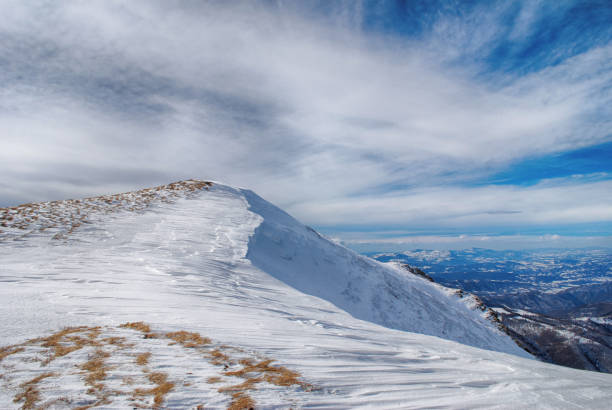 istock Winter landscape. Mountain in snow. 886745344