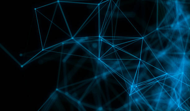 istock Electric plexus modern cold blue futuristic virtual technology background, Telecomunications concept, Network net digitally generated image. 886745858