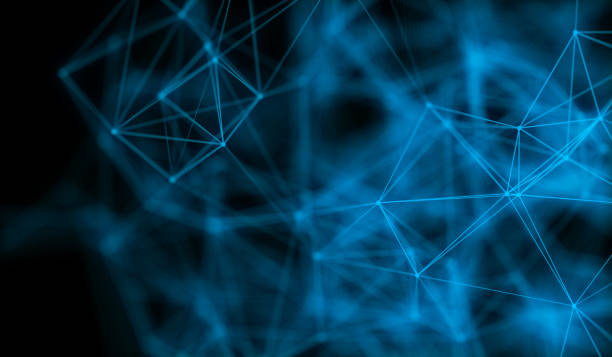 istock Electric plexus modern cold blue futuristic virtual technology background, Telecomunications concept, Network net digitally generated image. 886746594