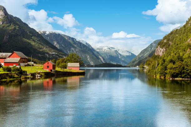 istock Odda is Norway town located near Trolltunga rock 886761918