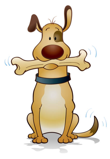 illustrazioni stock, clip art, cartoni animati e icone di tendenza di condivisione - cane morde coda