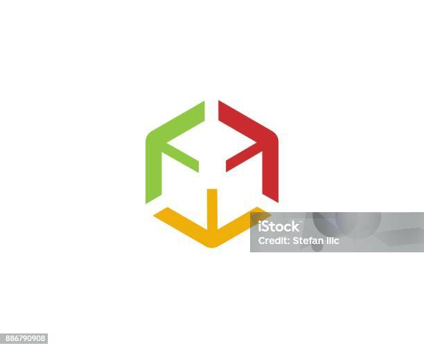 Cube Icon Stock Illustration - Download Image Now - Cube Shape, Logo, Icon Symbol