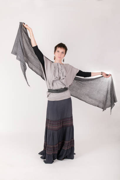 istock woman with a scarf 886797648