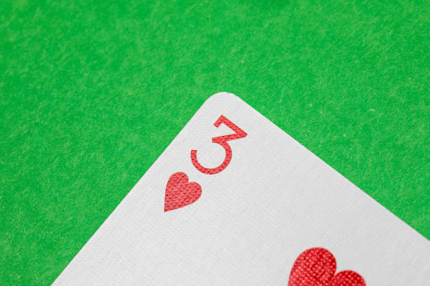 istock Playing Card Three Of Hearts 886797700