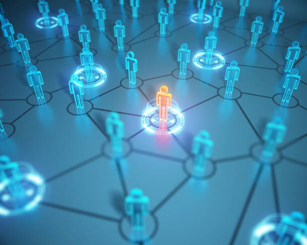 istock 3d render human social network and leadership as concept. 886806818