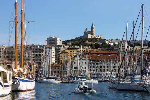 Inside the French city of Marseille, in the area surrounding the Old Port