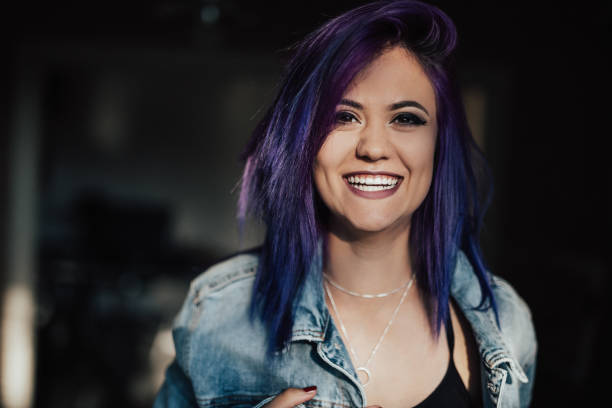 Young beautiful girl with perfect smile looking at camera