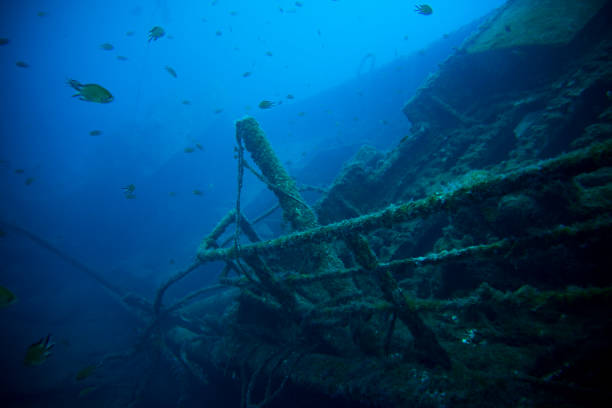 ship wreck ship wreck puerto del carmen, lanzarote sunken stock pictures, royalty-free photos & images