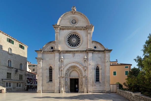 The Cathedral of St. James in Sibenik, most important architectural monument of the Renaissance in Croatia. The Cathedral has been on the UNESCO World Heritage List.