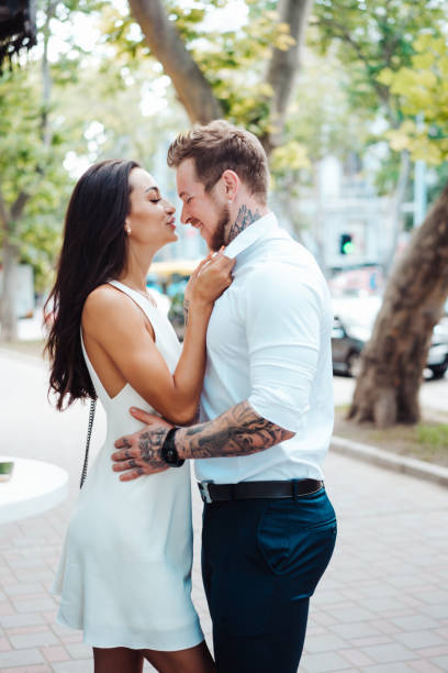 istock Girl and handsome guy outdoors 886833006
