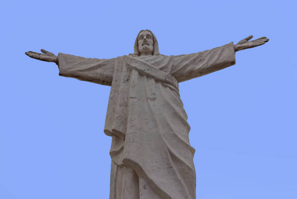 istock The Statue of Christo, Jesus Christ that stands above Cusco, Peru 886835056