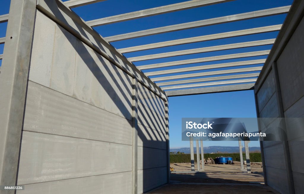 Structure Using Precast Precast Structure In Construction Stock Photo - Download Image Now ...