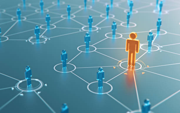 istock 3d render human social network and leadership as concept. 886854756