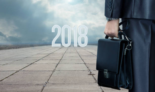 istock New 2018 new path in the business. 886865220